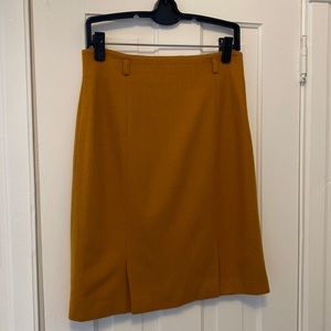 Wool pencil skirt